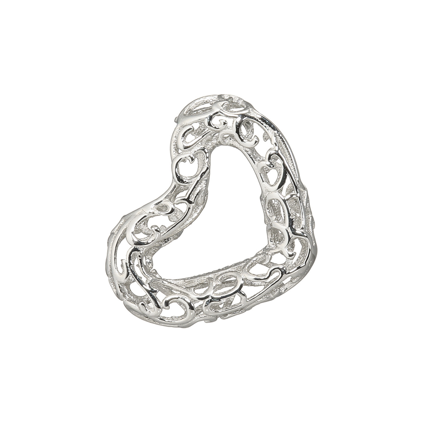 ピュアイズム 純プラチナ オープンハートデザイン ペンダントトップ