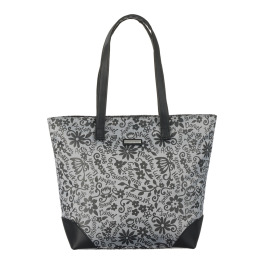 ラルジュ フラワーサインジャガード トートバッグ