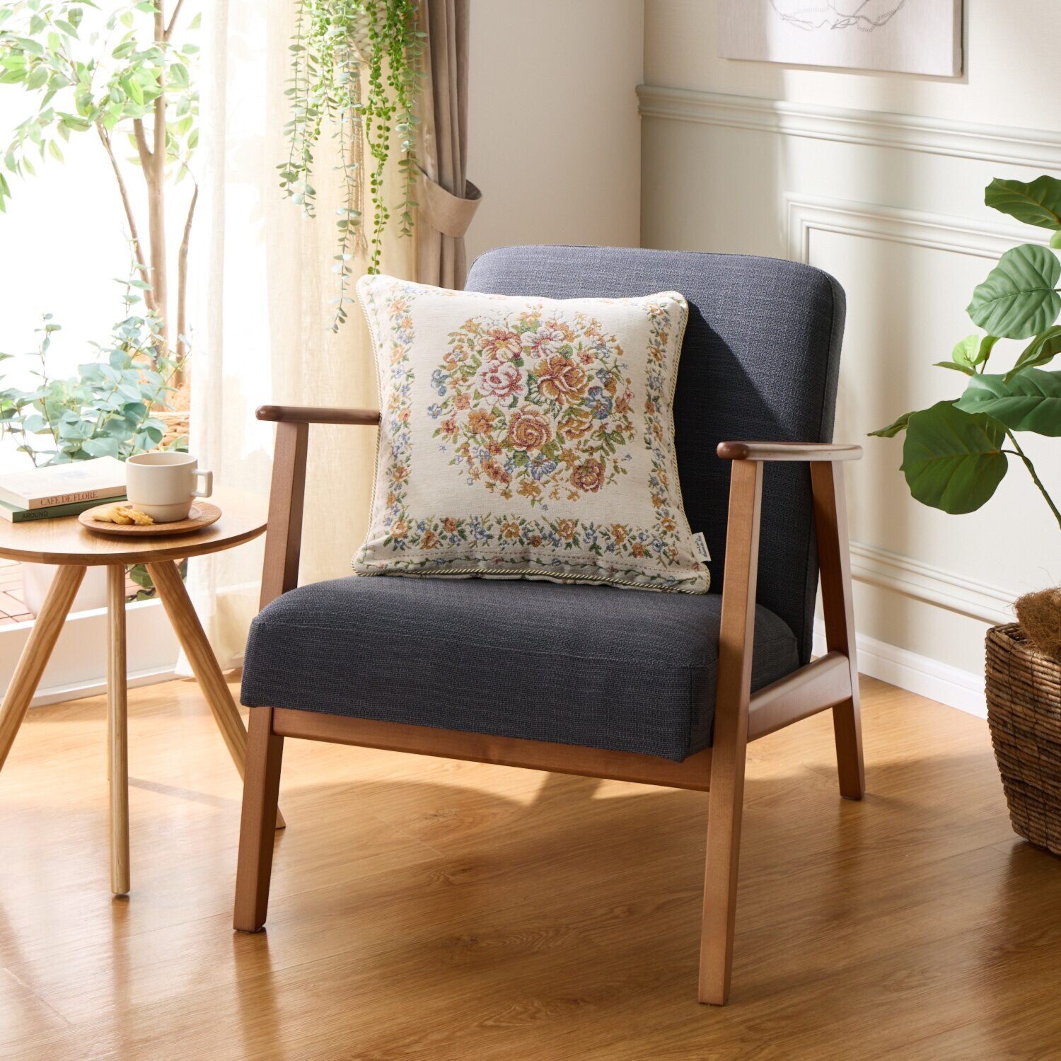 メゾン　ド　ノア はっ水 シェニールゴブラン織 クッション