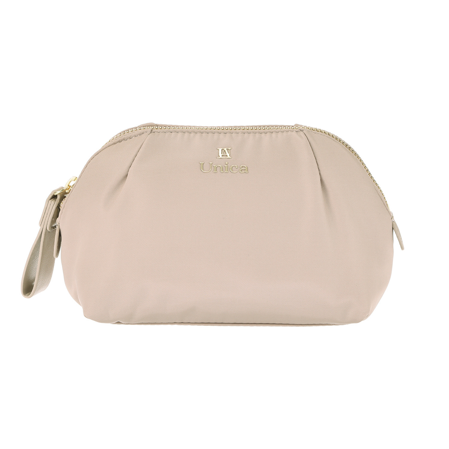 ウニカ 大きく開閉 ふんわりギャザーポーチ