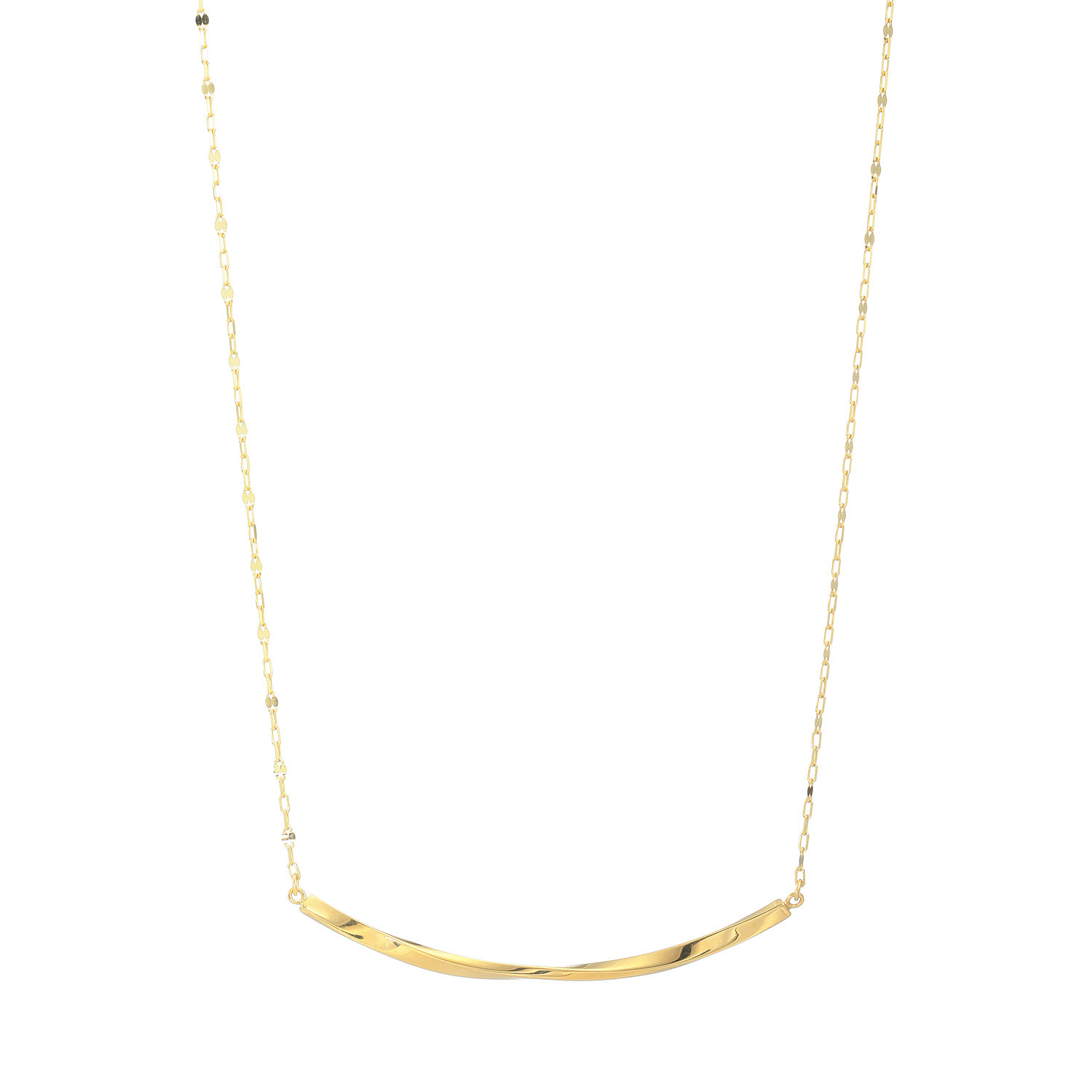 オーサムジュエリー １８Ｋ フローラルチェーン トゥインクルネックレス ＜ベーシックサイズ＞