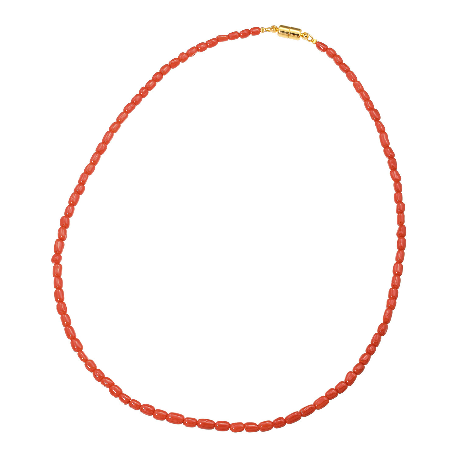 珠里 地中海サンゴ オーセンティック ネックレス