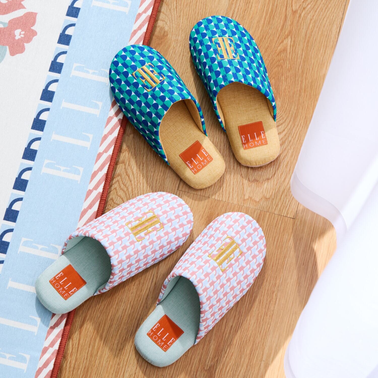 ＥＬＬＥ　ＨＯＭＥ スプリングコレクション スリッパ２足組