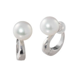 パール　ユリマ 宇和島産 無調色越物 ８ｍｍＵＰ 大玉アコヤパール イヤリング／ピアス