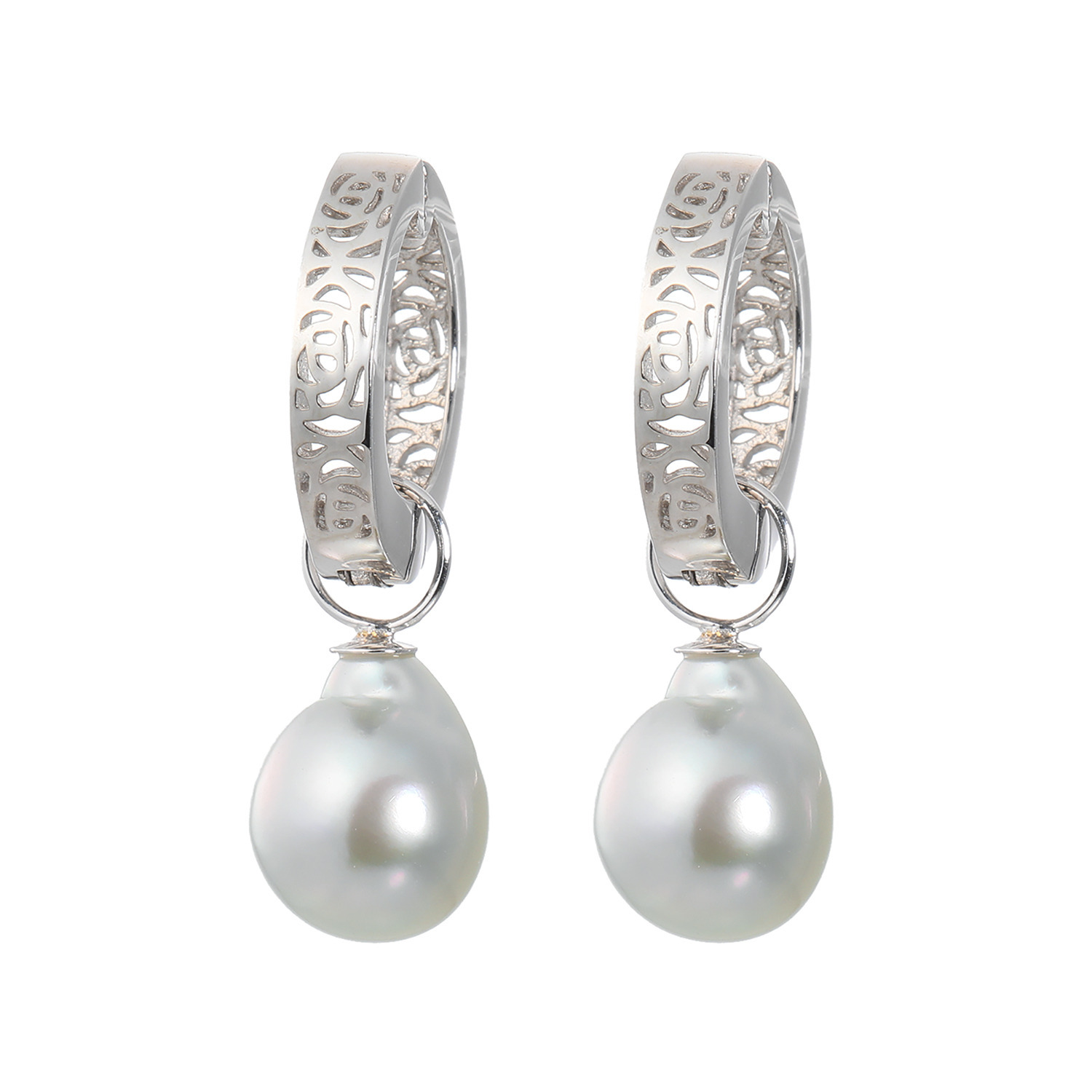 パール　ユリマ 宇和島産　無調色越物 ８ｍｍＵＰ ナチュラルブルー 大玉アコヤパール イヤーフィット ２ウェイイヤリング