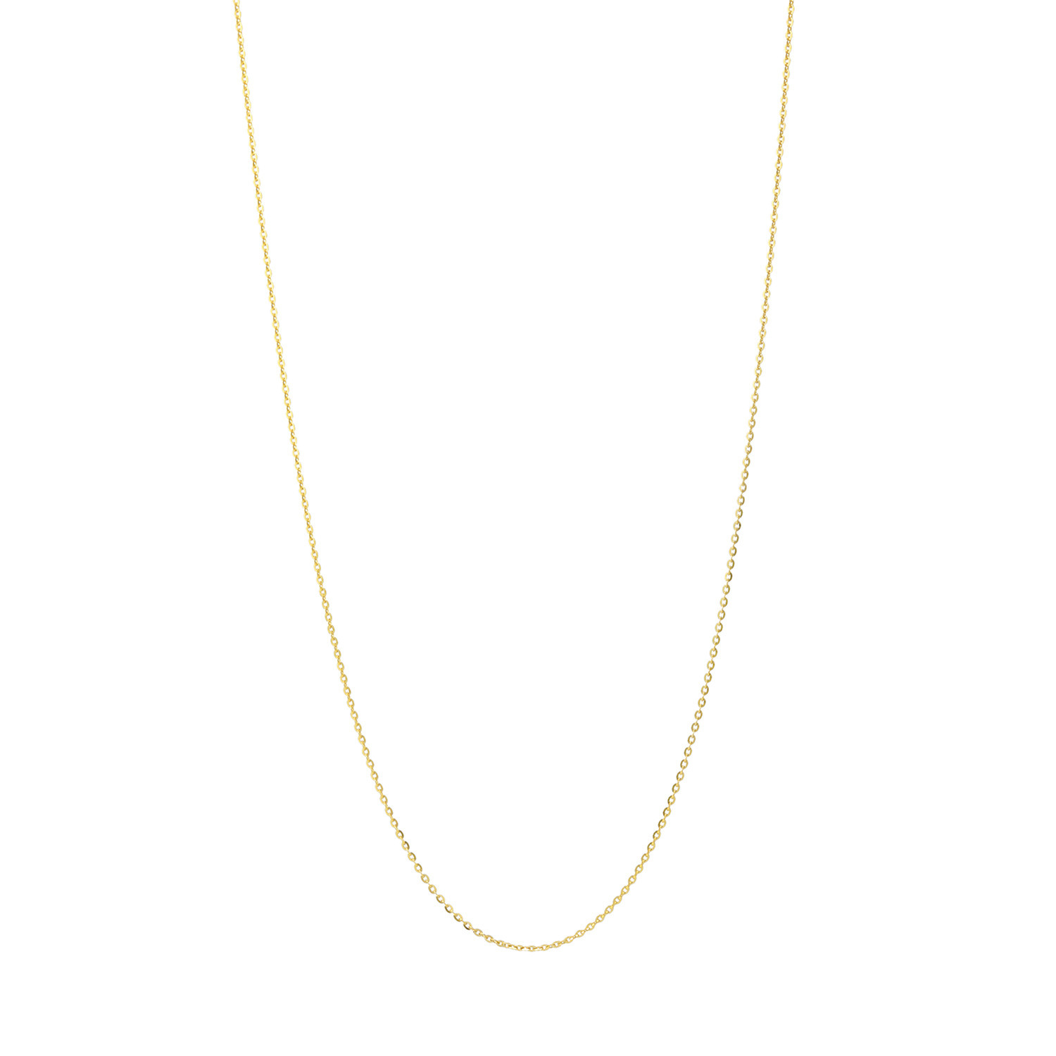 パール　ユリマ シルバー フラットケーブルチェーン スライドピン ロングネックレス