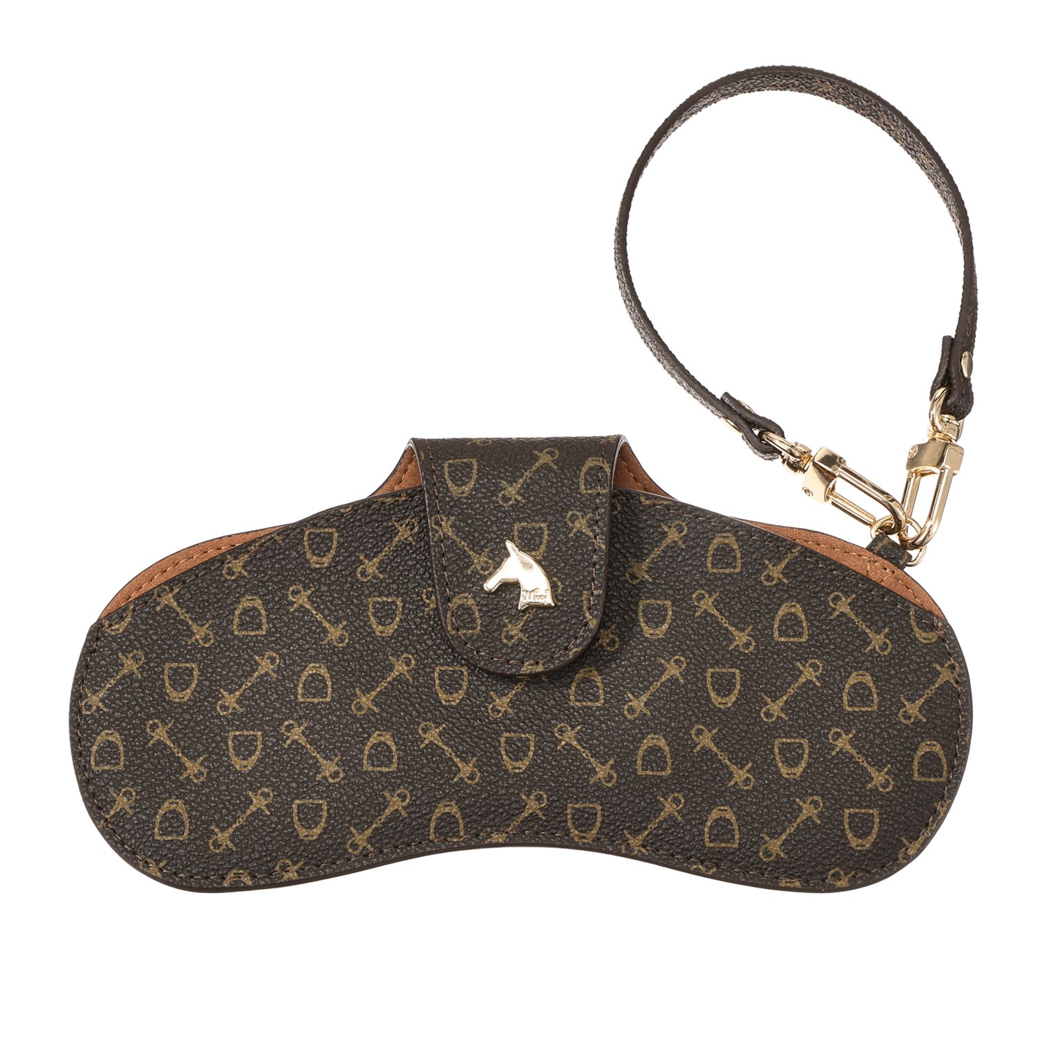 ホワイ “ハーネスプリント” ストラップ付 メガネケース