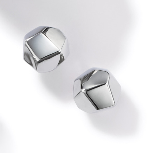 ラフィナリスタ サージカルステンレス ランダムカットボール スタッドピアス