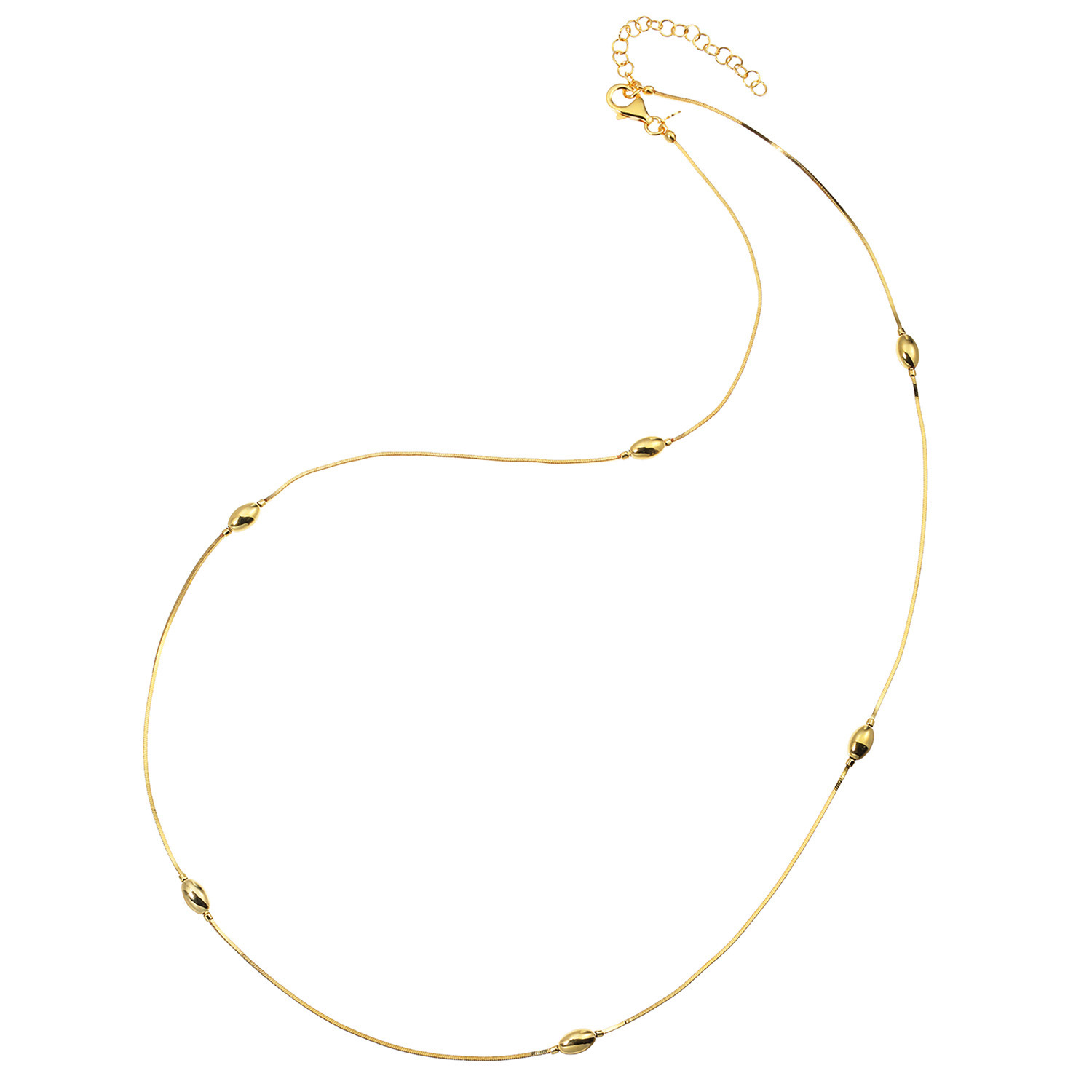 アルジェント イタリアーノ シルバー デザインロングネックレス