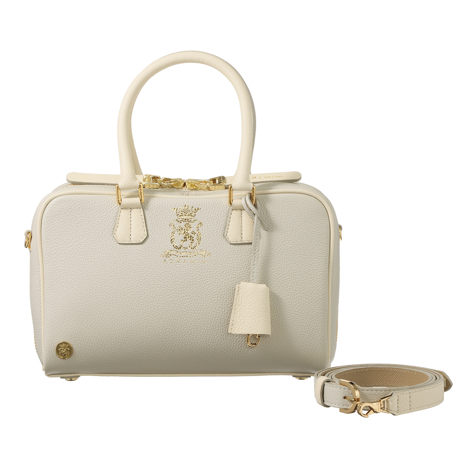 エーディーエムジェイ スパニッシュレザー 全開ボストンバッグ