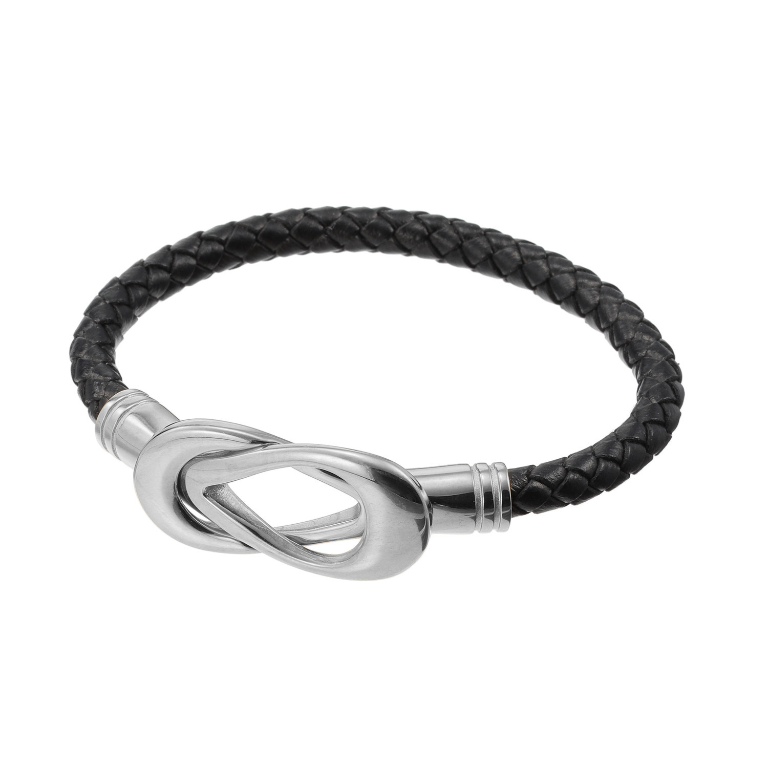 エアリーフェアリー ステンレス コネクトパーツアクセント レザーブレスレット