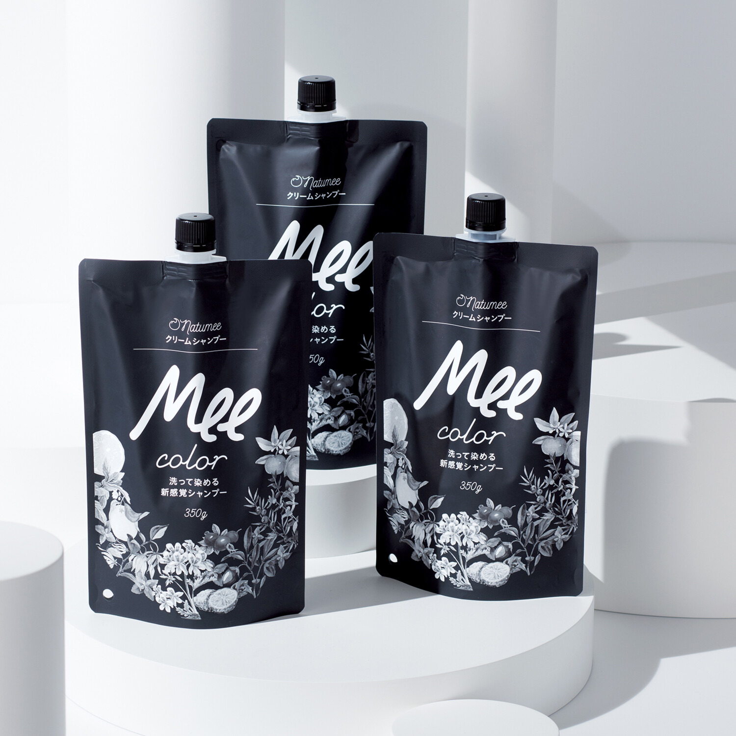 毎日のシャンプーで うるおいツヤ美色髪へ！ 新クリームシャンプー Ｍｅｅカラー ３袋セット