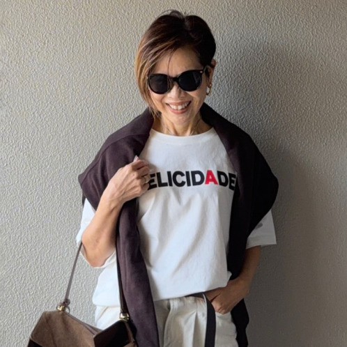 ラソエヌサーティスリー ディグリーズ 配色ロゴ半袖Ｔシャツ