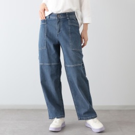 ノーボノーボ ７．３オンス ハイテンションデニム カーゴパンツ