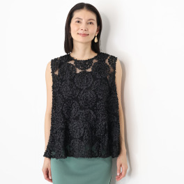 スタイル・ラヴィー ノースリーブ レースプルオーバー