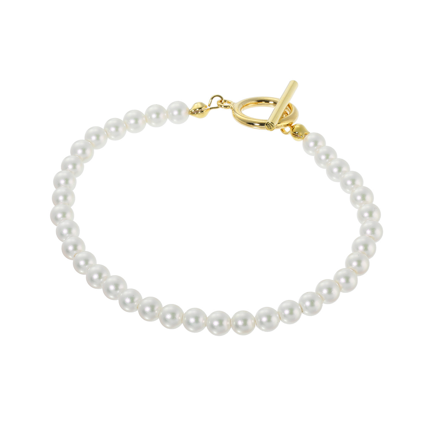 プレミアムパール 泉州の職人技 ベビー貝パール トグル＆バーデザイン ブレスレット