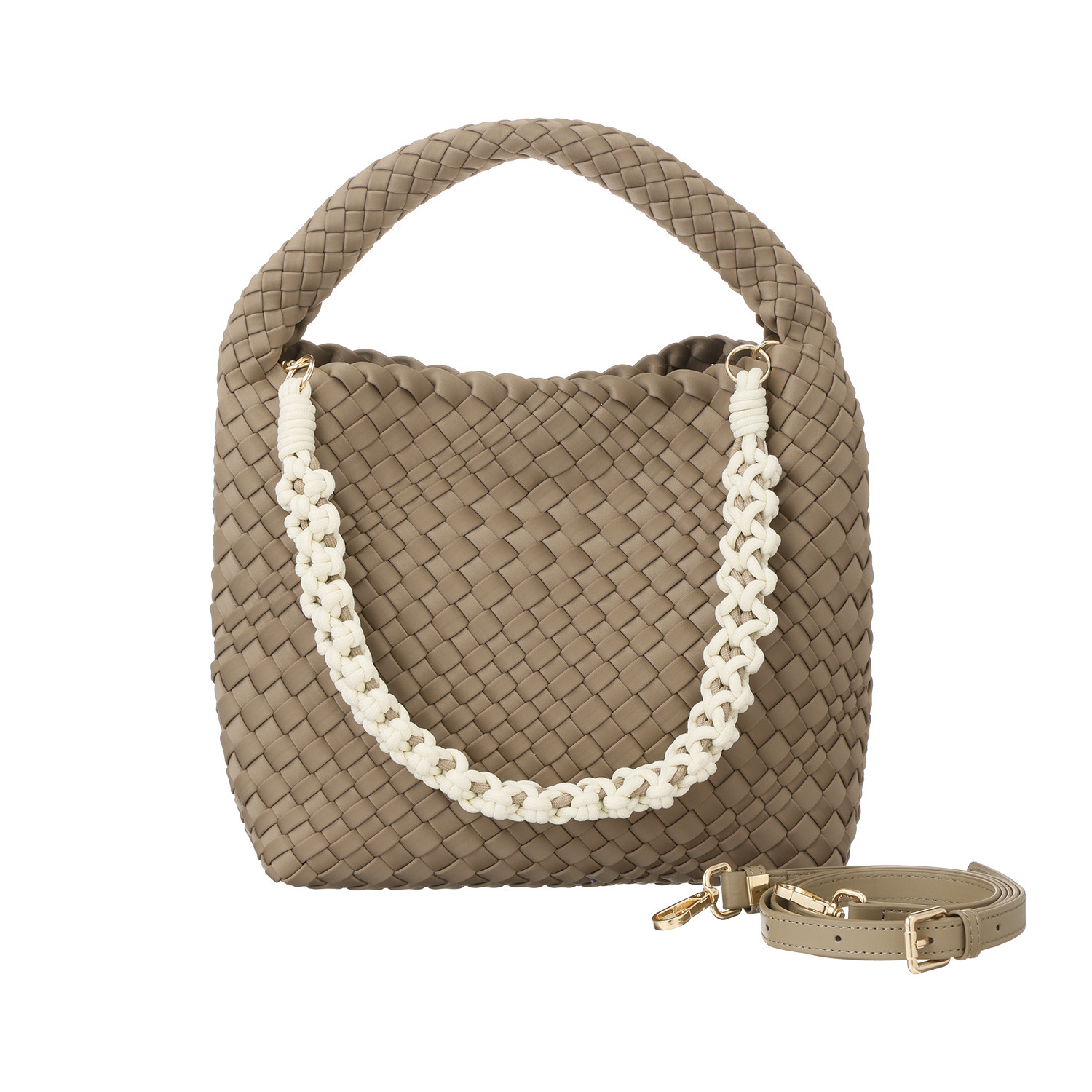 パドマ イントレチャート フラワーストラップ ３ウェイバッグ ＜巾着インナーポーチ付＞