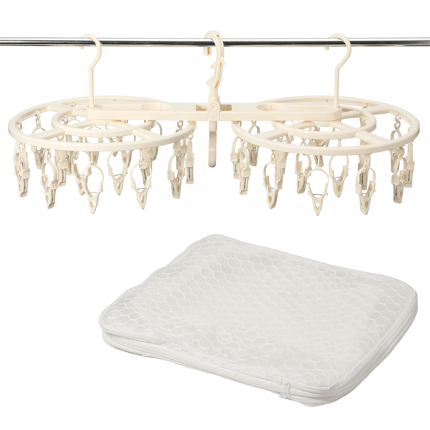 くるくる回って ラクに干せて 引っ張って取り込める ランドリーメイト４０＆ デュオパックセット