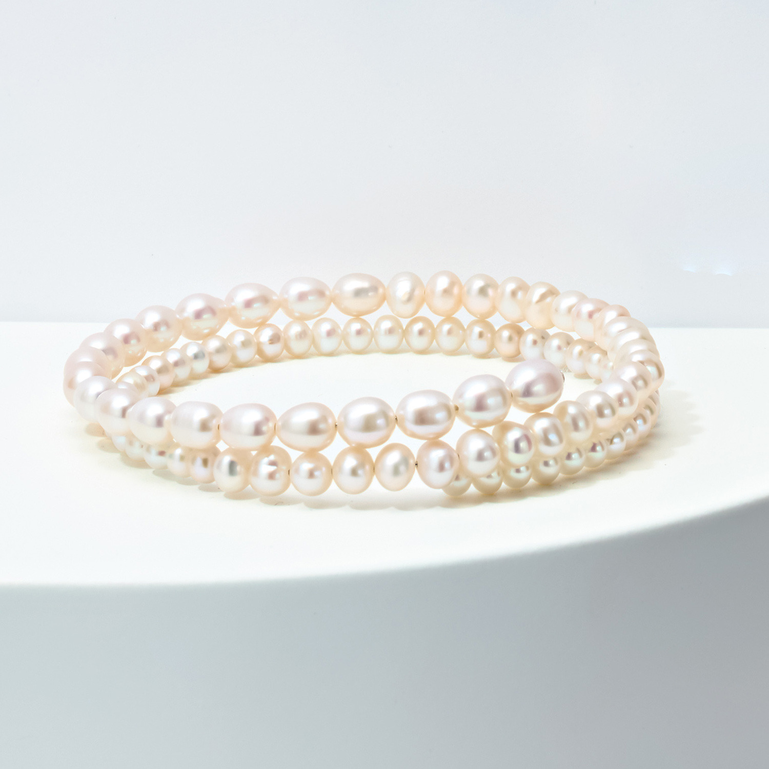 ペレフェリーク 淡水パール ボリューム バングル