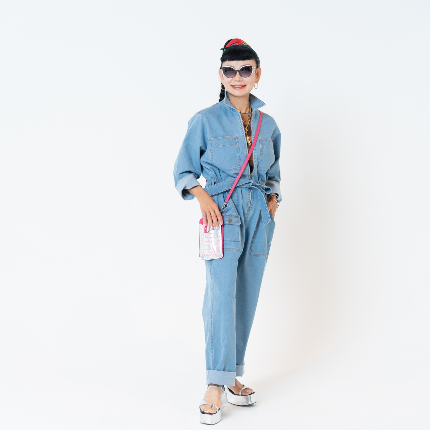 キョウコ　ヒガ ソフトデニム ジャンプスーツ