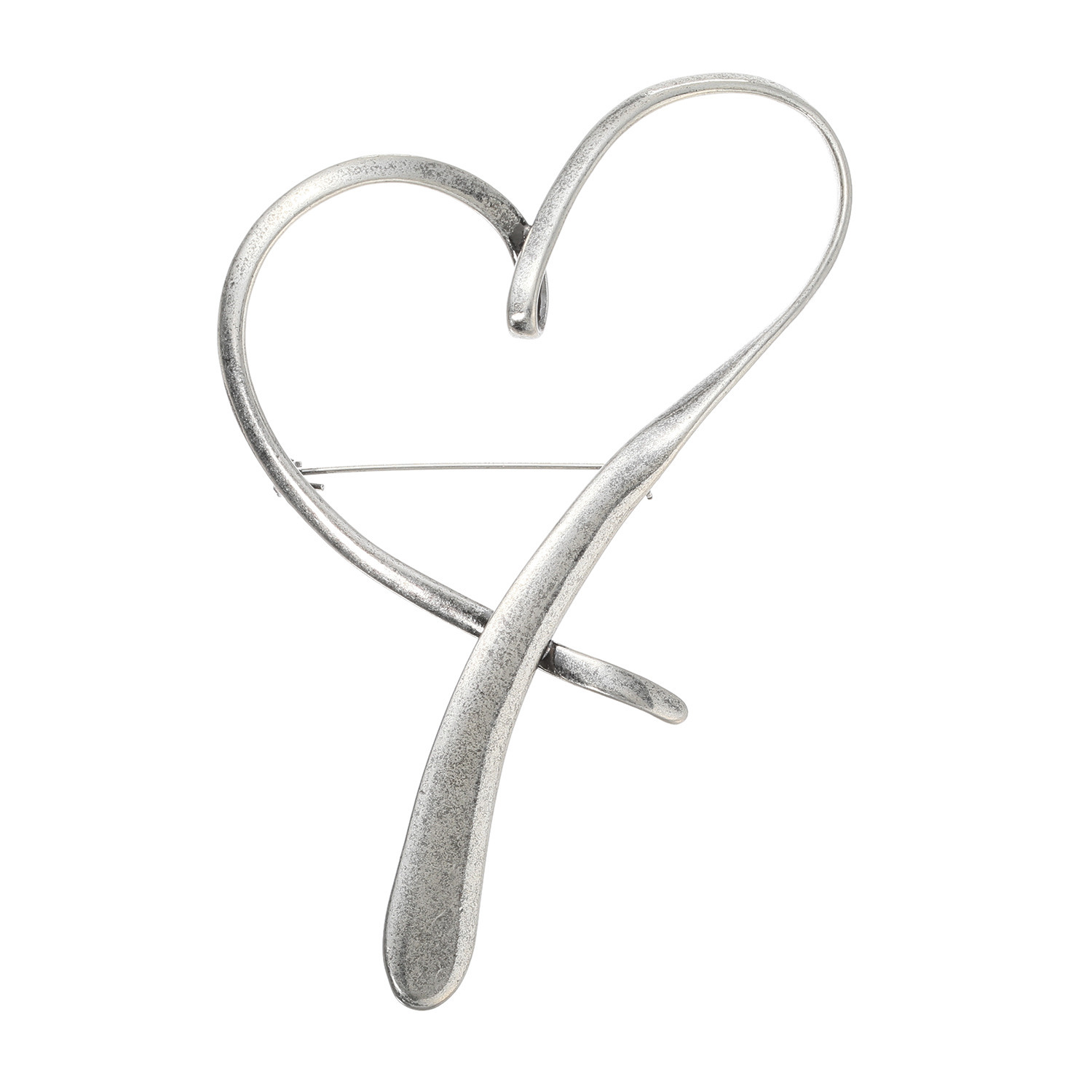 シャビージェンティール ハートモティーフ ブローチ