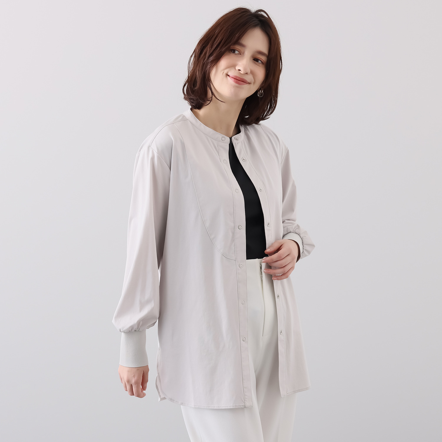 元町ゼラール なめらかな着心地 キザコットン混 プレーティング