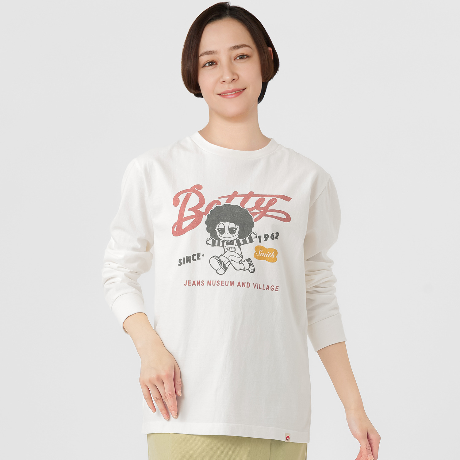 ベティスミス 日本製 綿１００％ プリントロングＴシャツ ＜ユニセックス＞