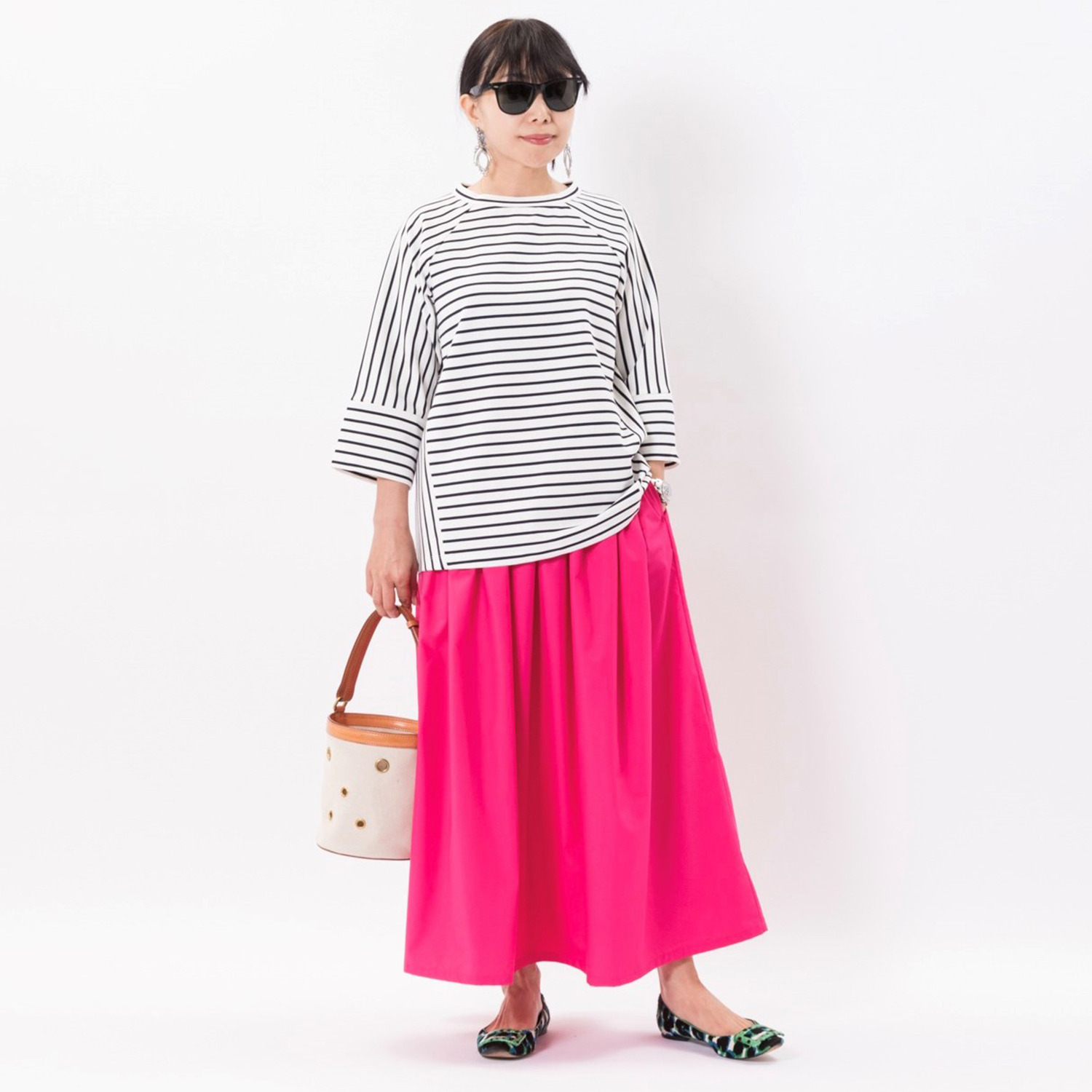 トレ パリジャン タック＆ギャザー マキシスカート- ショップチャンネル