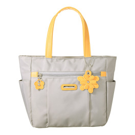ダジュール フラワーチャーム付 トートバッグ