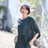 シルバーミントシュガー レース＆フィブリルツイル ブラウス風ベストと ドルマンスリーブ デザインプルオーバー アンサンブル