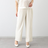 シルバーミントシュガー 共布ひも付 フィブリル合繊 ２タックパンツ