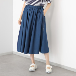 紺屋イチガントウキョウ ライン入り ギャザースカート