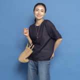 レア　ジェム プレミアムラミーの 極上の涼しさを感じる ブラウスＴシャツ