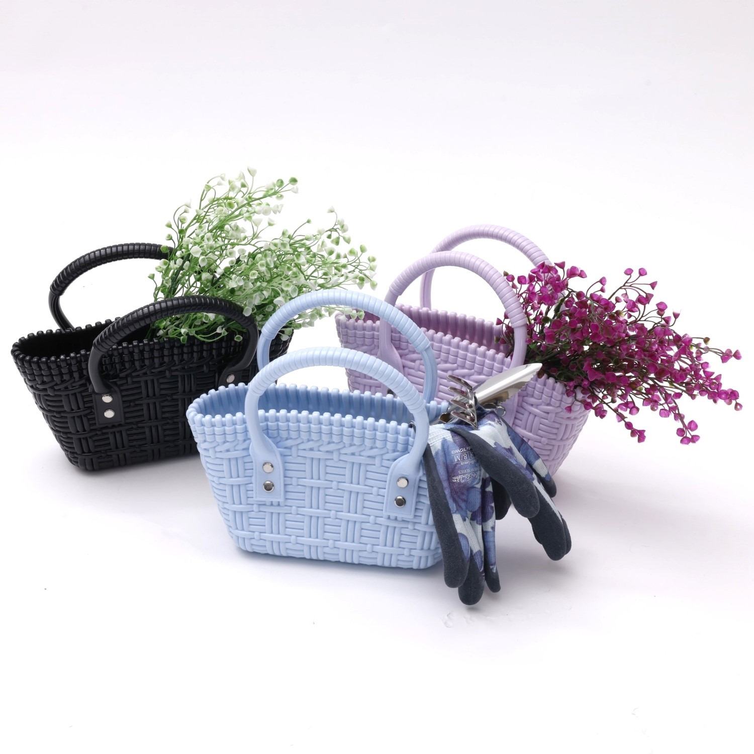 メイドバイスターズ 丸洗いできる バスケット風バッグ