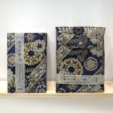 京の伝統西陣織 御朱印帖 ＆御朱印帖入れセット ＜斜め七宝大華＞