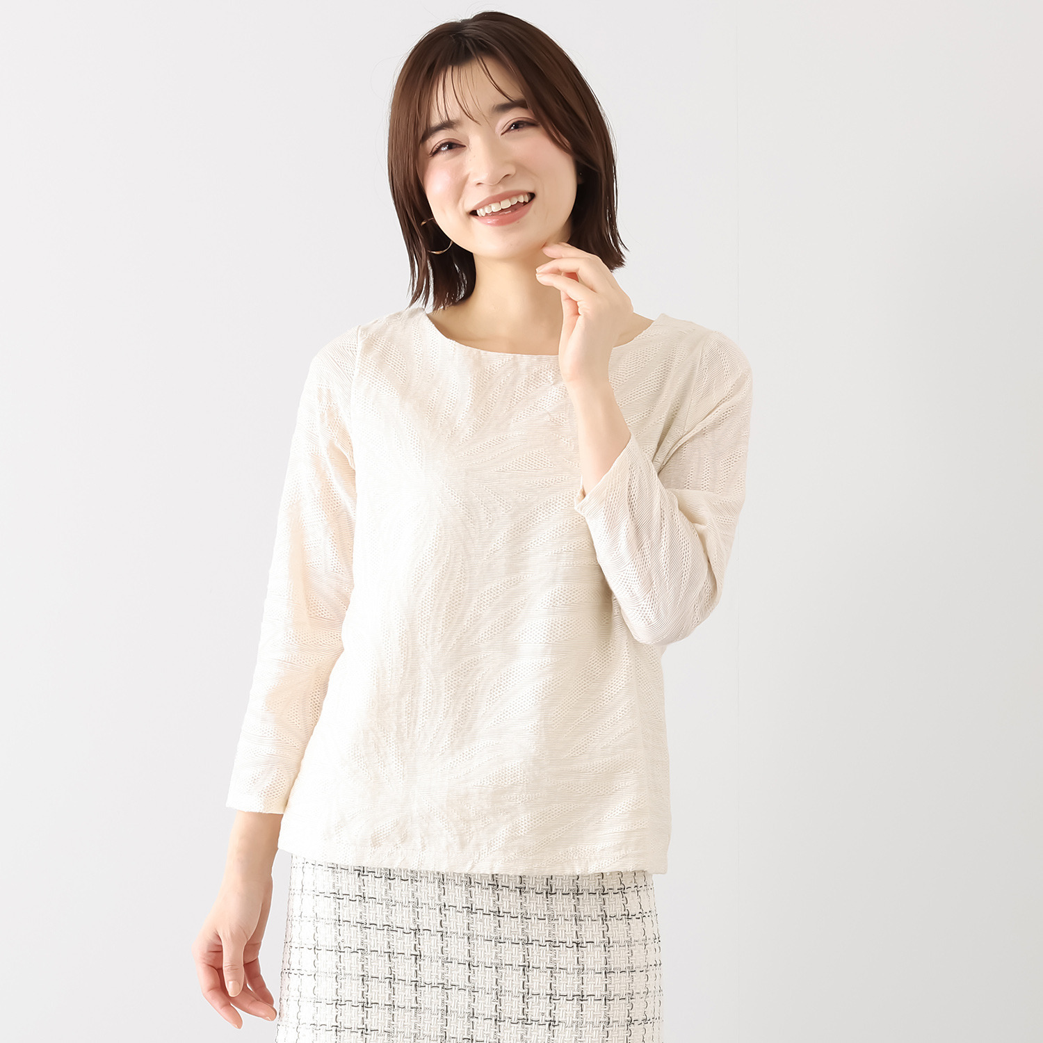 レイメイヤーズ ジャガード シアーカットソー プルオーバー