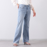 ピカデリー ソフトデニム セミフレアーパンツ