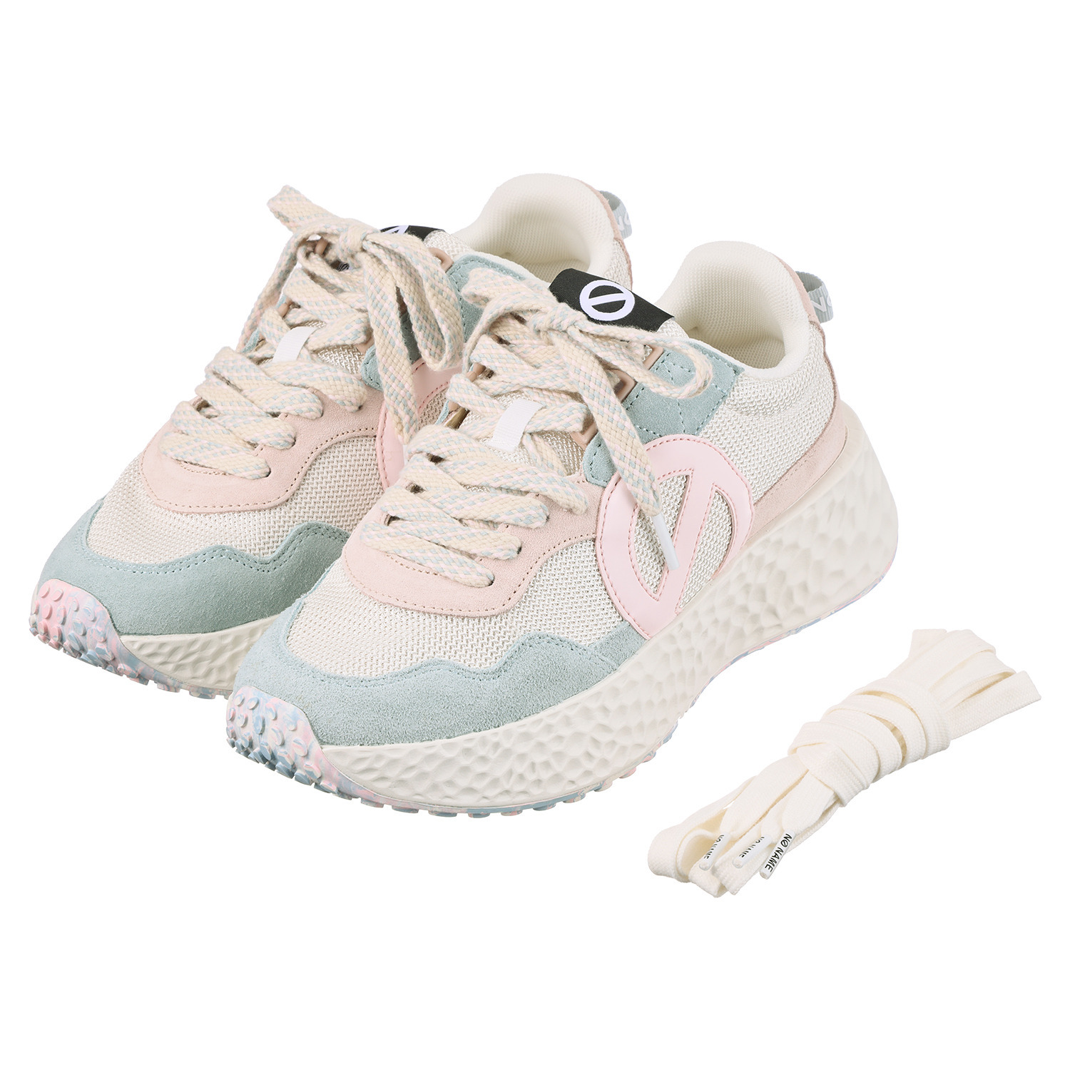 ノーネーム 牛革スエード 配色スニーカー “カーター”