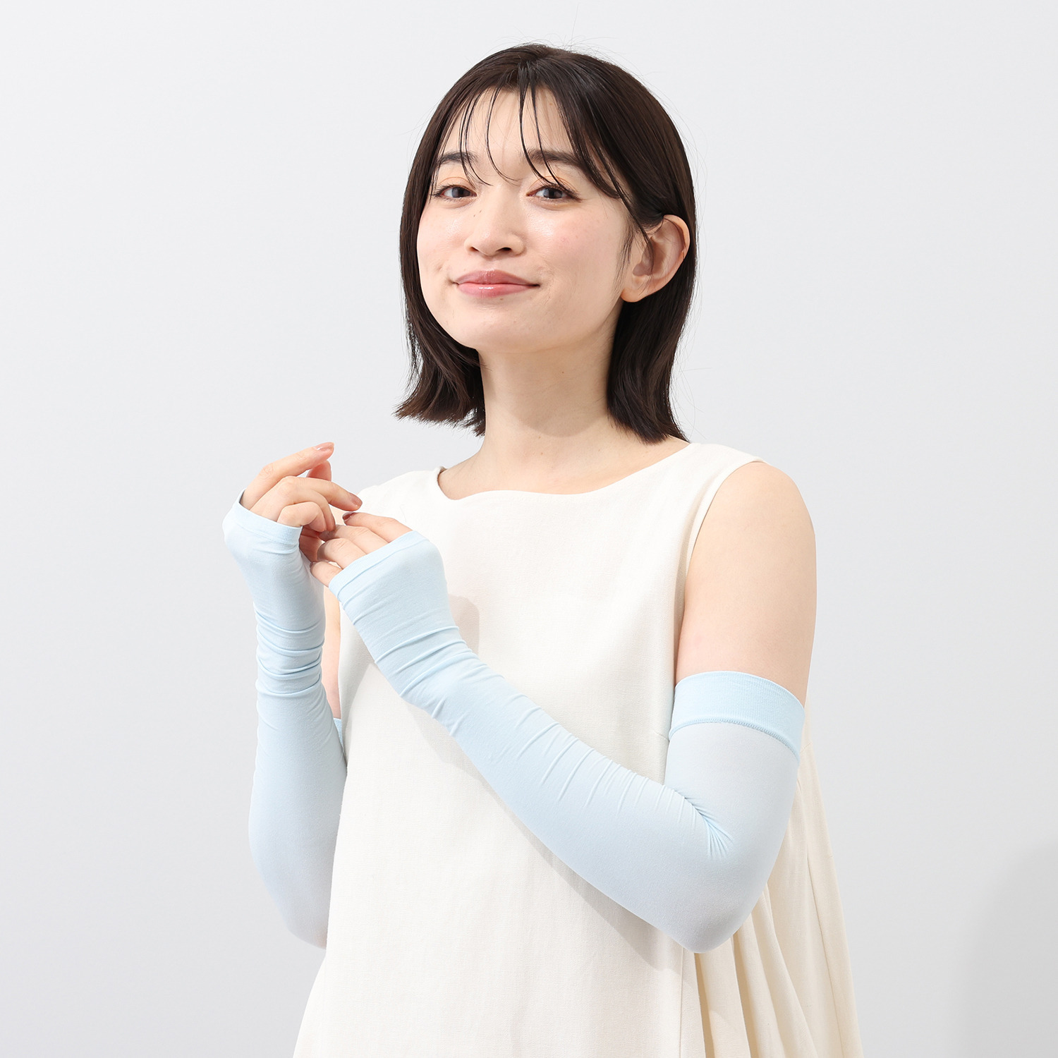福助 のびーる冷感 ＵＶ対策 アームカバー