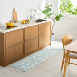 ラ・コトンメルル 綿が気持ちいい マスカットスカラップ キルトロングマット ＜５０×１８０ｃｍ＞