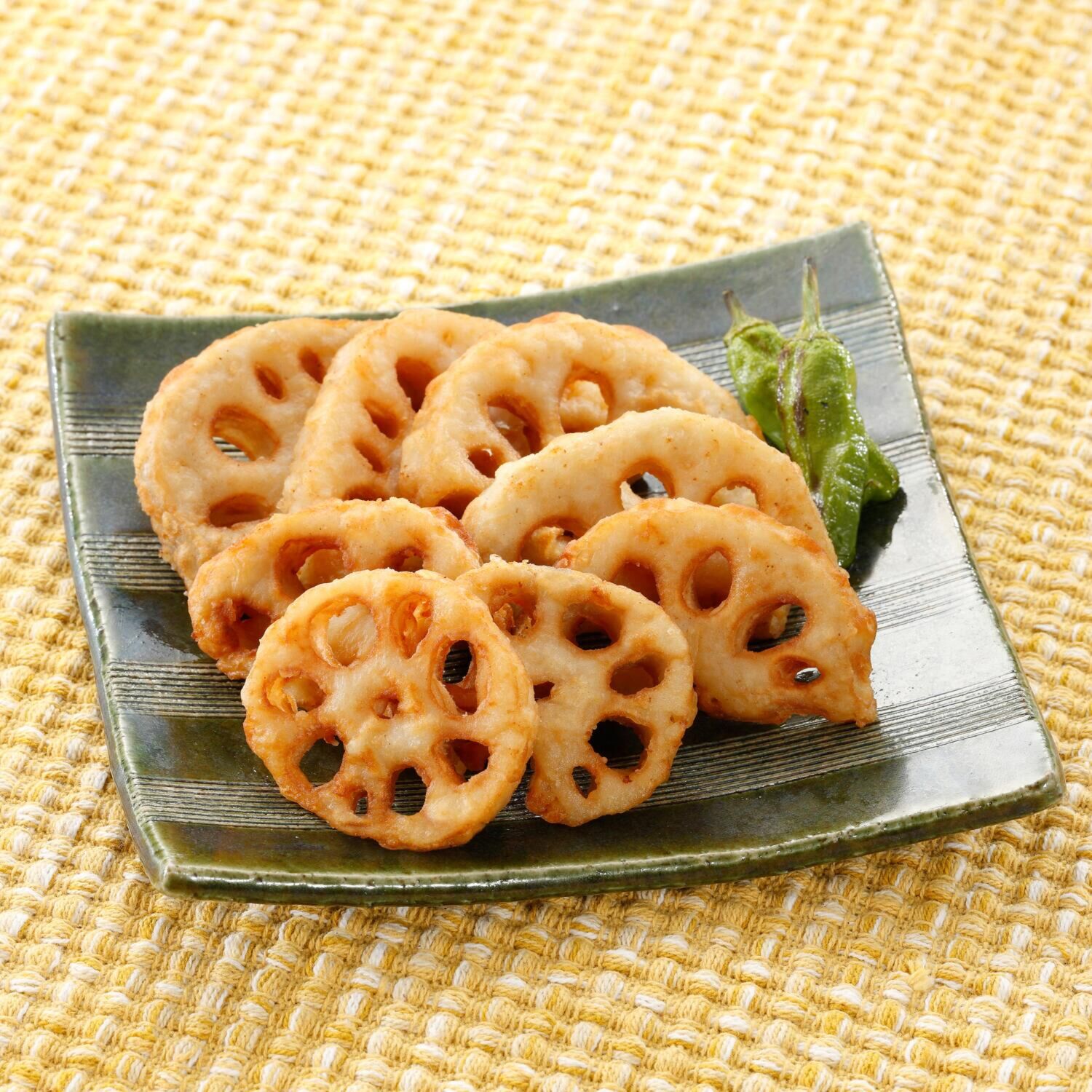 シャキシャキ食感 ふぞろいの 国産れんこん竜田揚げ