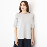 ココンライフ　ドゥ ＵＶカット サラッとモダール混 アシンメトリーヘム ビッグシルエットＴシャツ