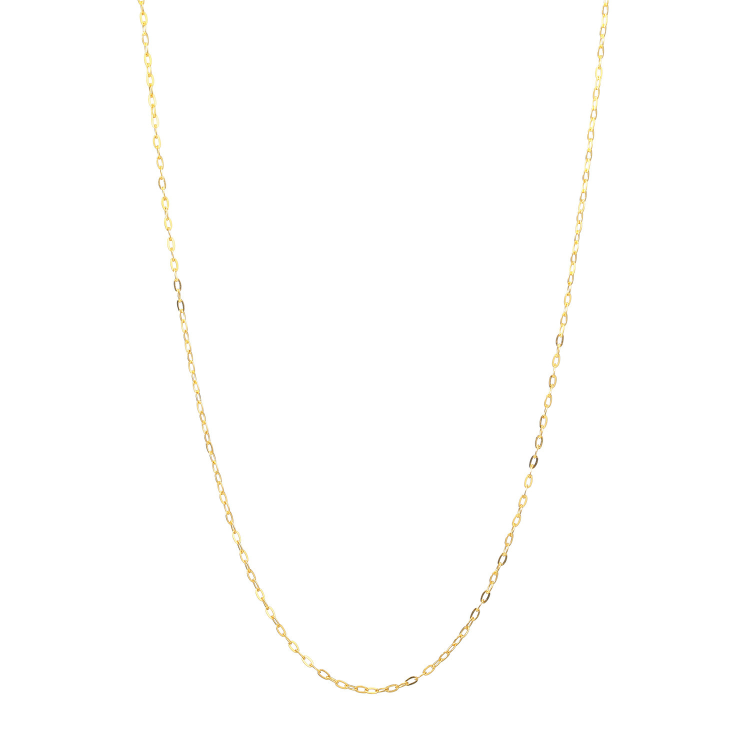 プリメンタ 純金 ブライトケーブルチェーン ネックレス