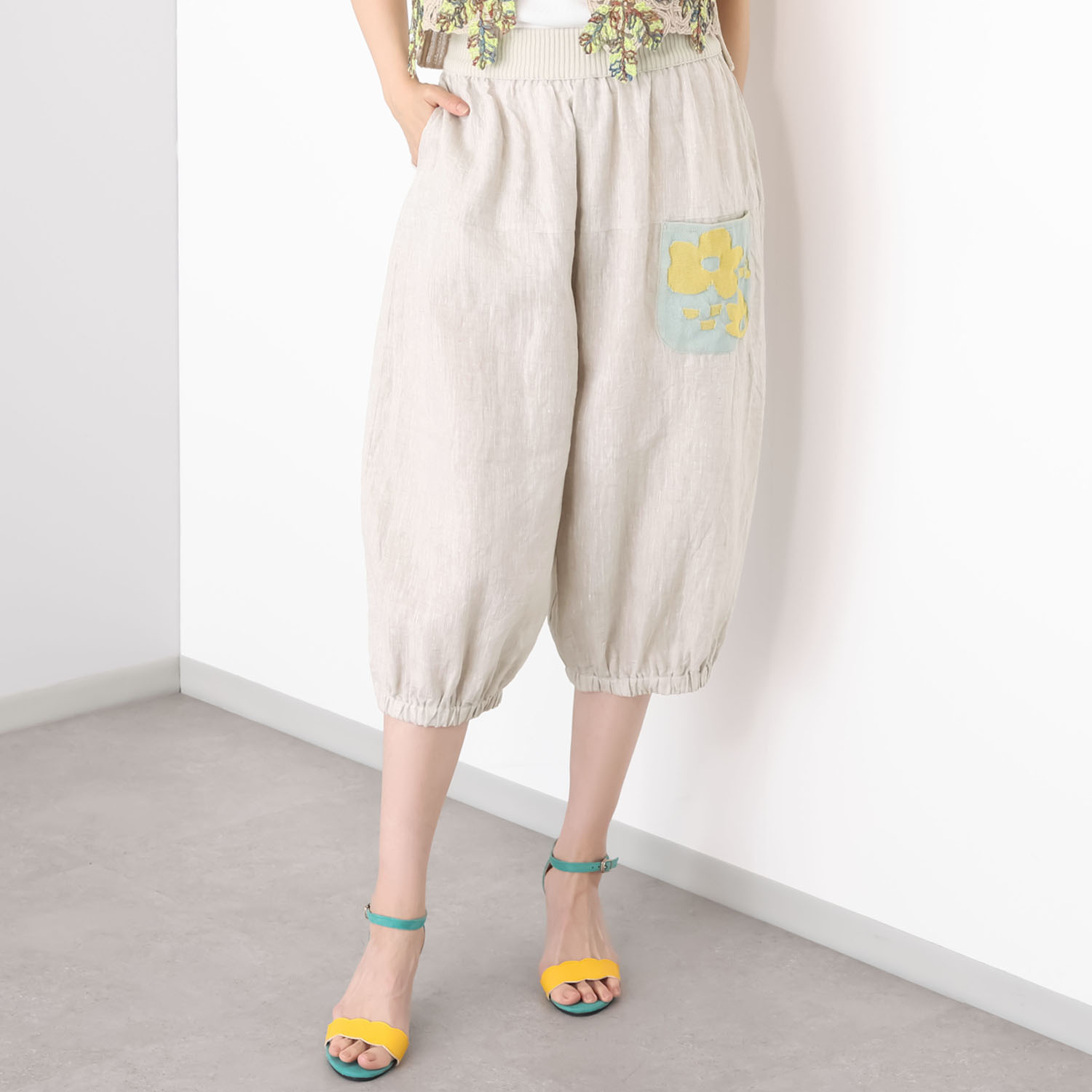 エム　アンド　キョウコ ポケットアクセント パンツ