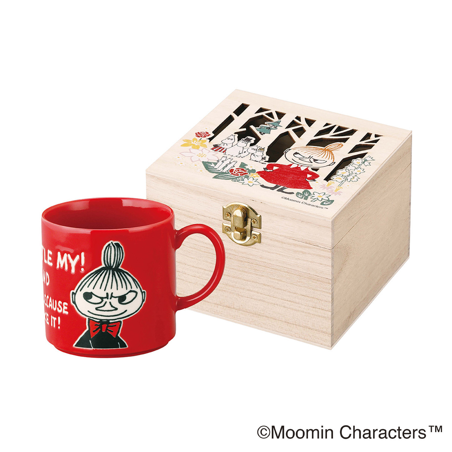 ムーミン リトルミイ柄 日本製マグカップ ＜木箱入り＞- ショップ