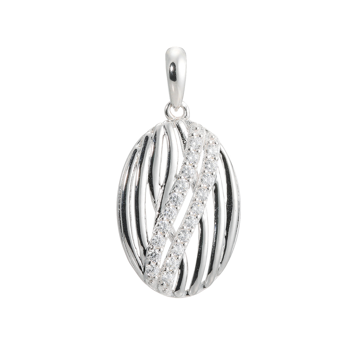 ブリランテステッラ シルバー ＣＺ スターライトクロスライン ペンダントトップ