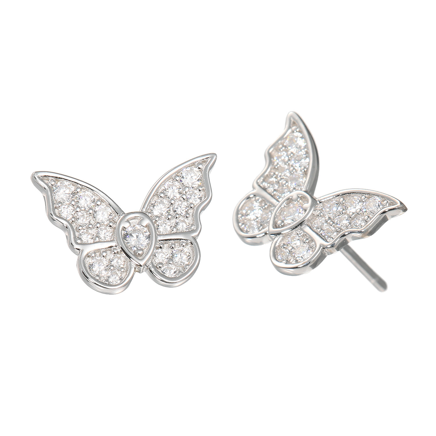 ブリランテステッラ シルバー ＣＺ バタフライパスウェイ ピアス