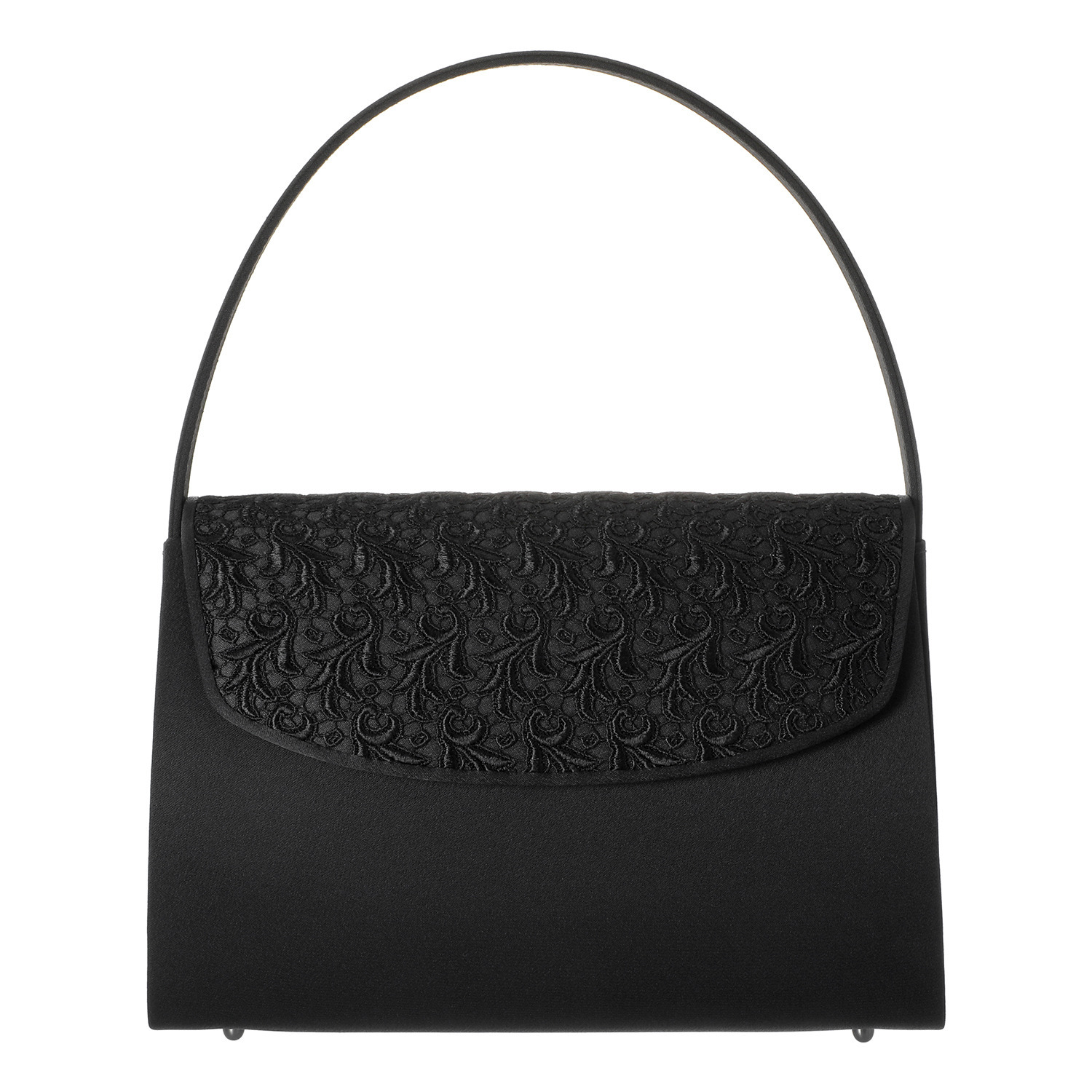 岩佐 国内生産 ケミカルレース インナーマグネット フォーマルハンドバッグ