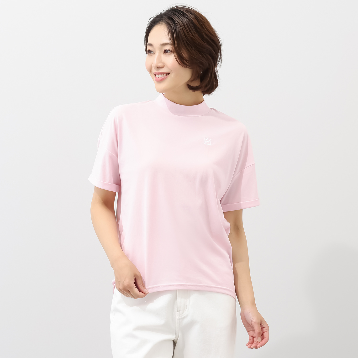 フィラ 吸水速乾・接触冷感 ＵＶカット モックネック半袖シャツ