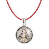 ビバック ペンダントトップ＆ レザーネックレス ＜レリカリオ＞ “奇跡のマリア”の象徴 金財・成就・健康・浄化